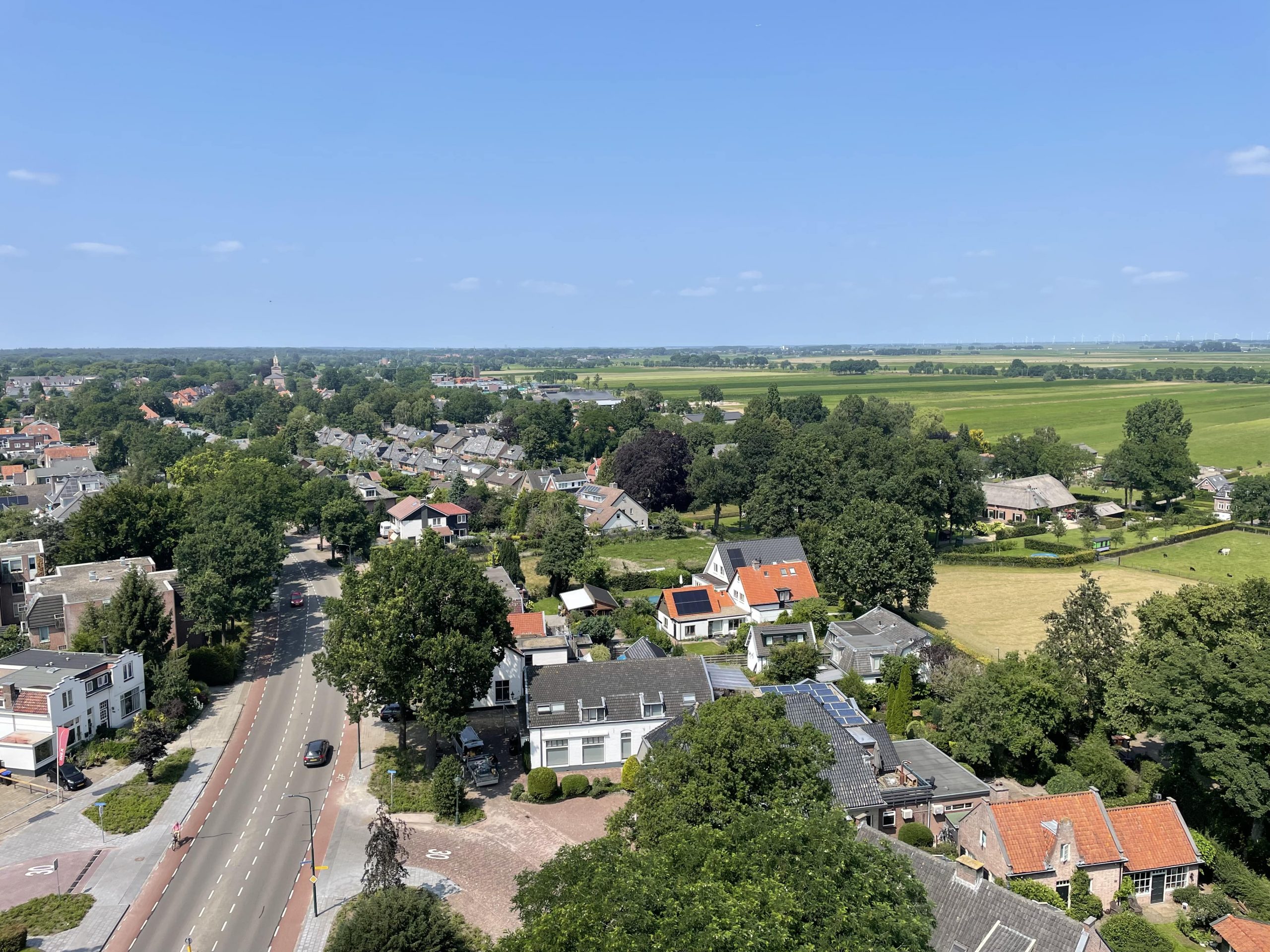 Uitzicht vanaf de toren van de Oude Kerk - juni 2020